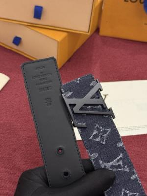 wholesale quality louis vuitton initiales monogram denim belt model no. 855